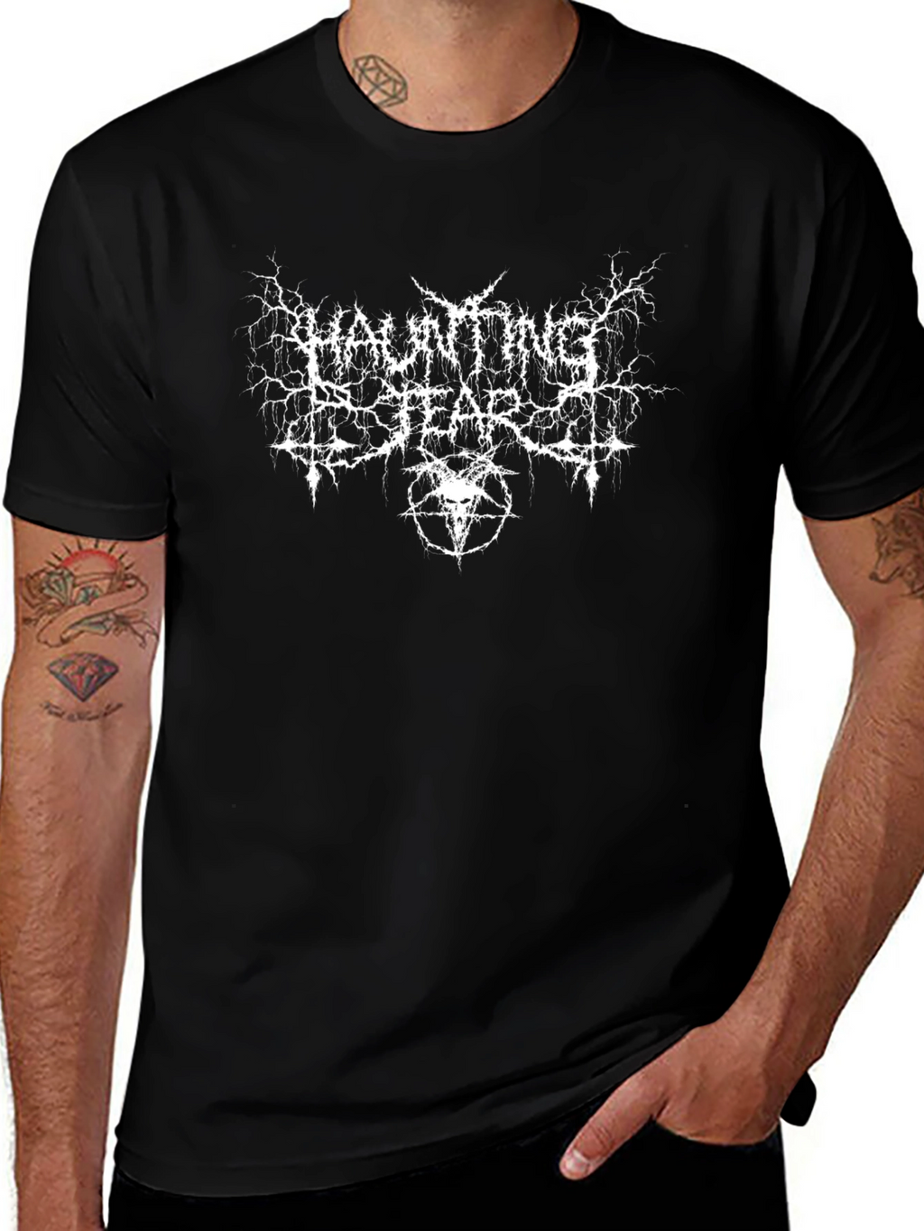 Haunting Fear Black Metal T-Shirt - Graphic Tee