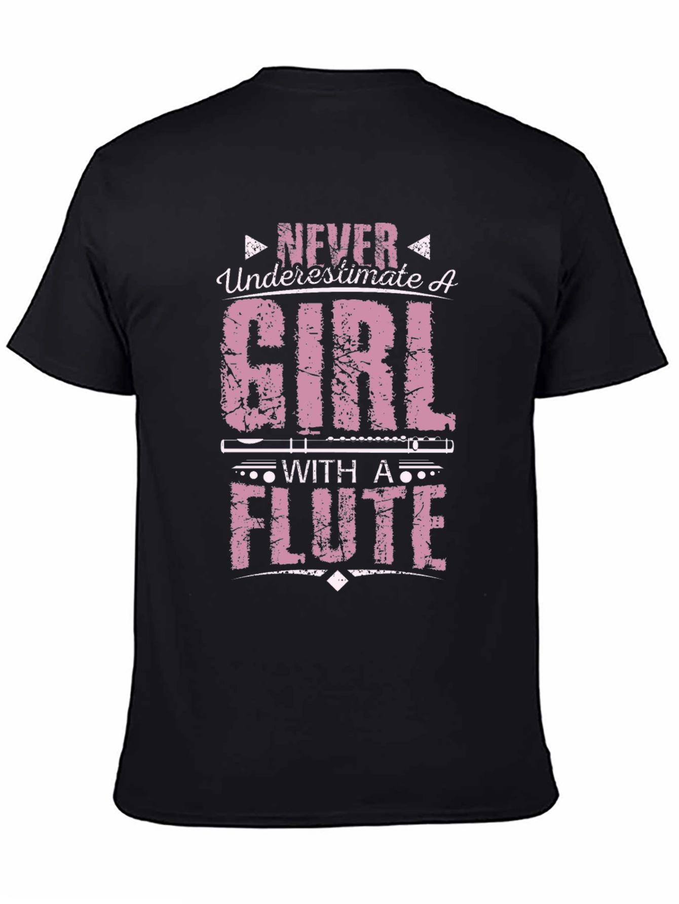 Never Underestimate Girl with a Flute T-Shirt