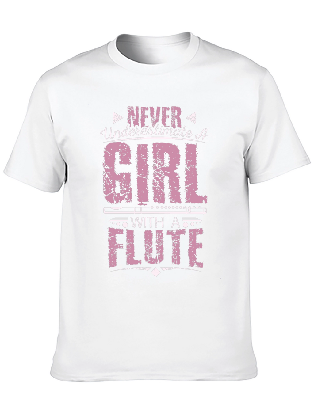 Never Underestimate Girl with a Flute T-Shirt