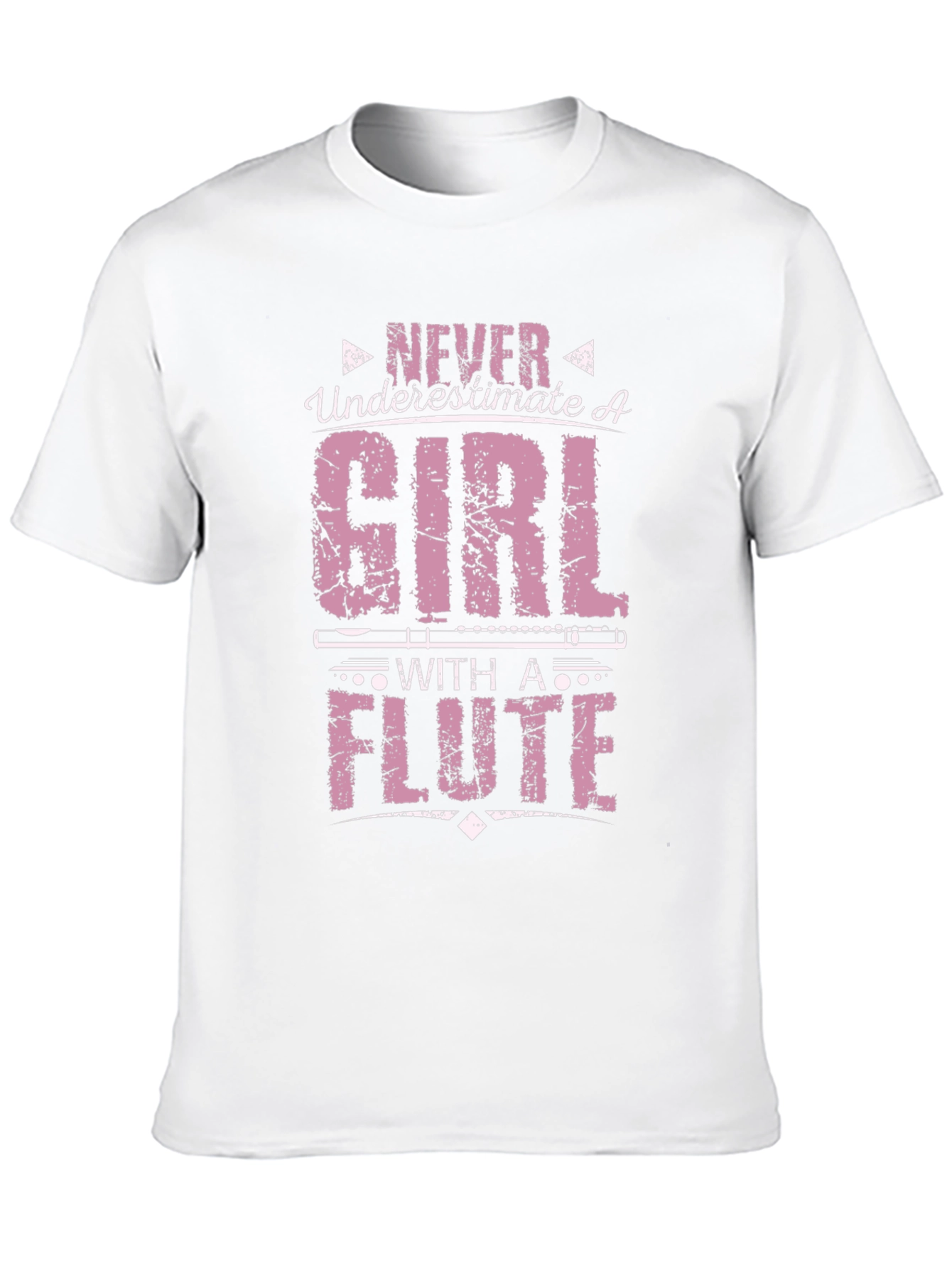 Never Underestimate Girl with a Flute T-Shirt