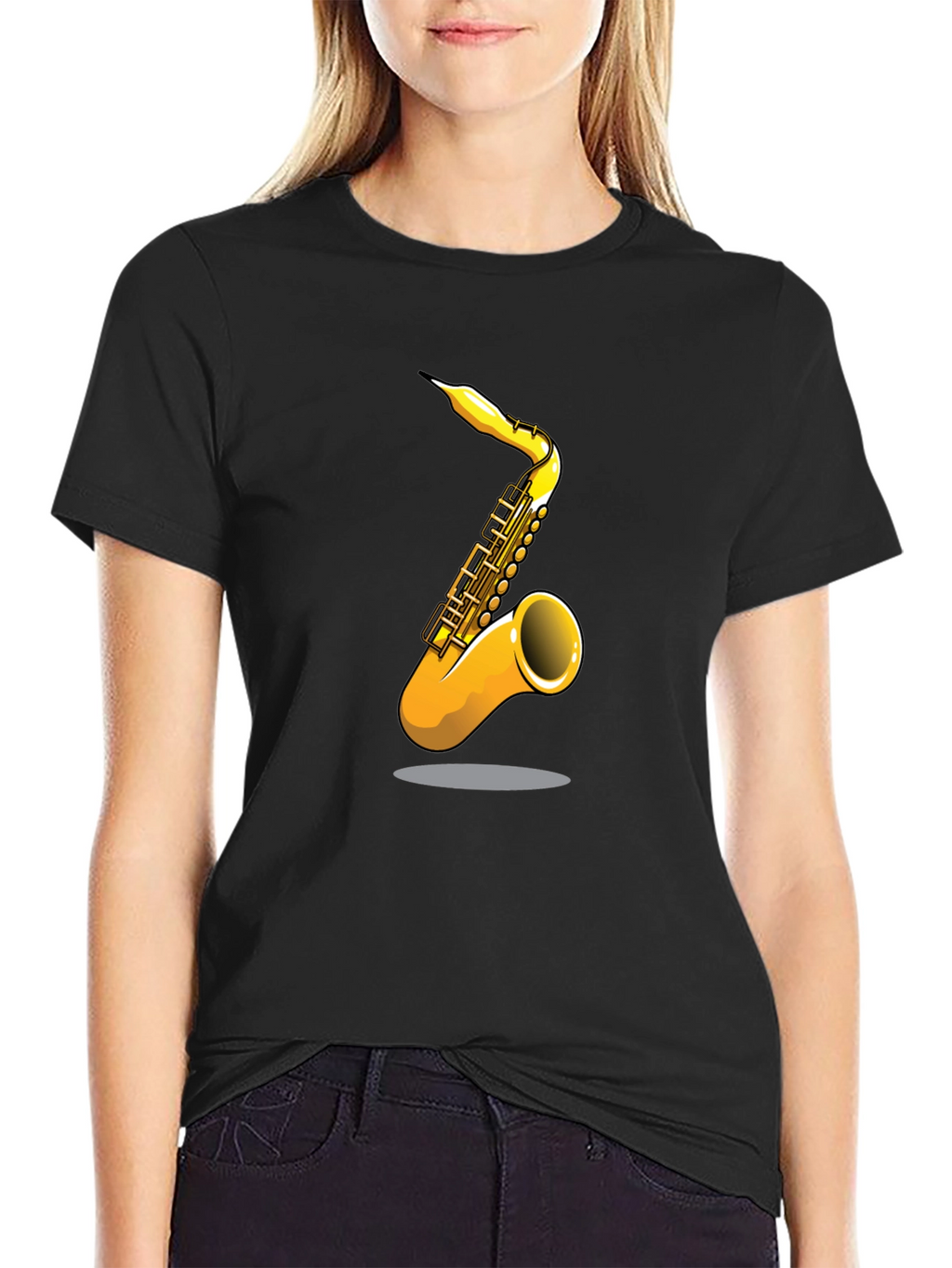 Saxophone Graphic Tee - Musical Instrument T-Shirt