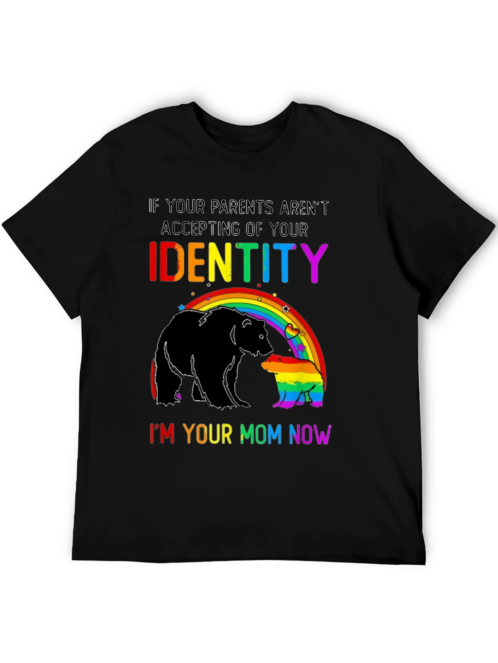 LGBT Pride Bear Mom Rainbow T-Shirt