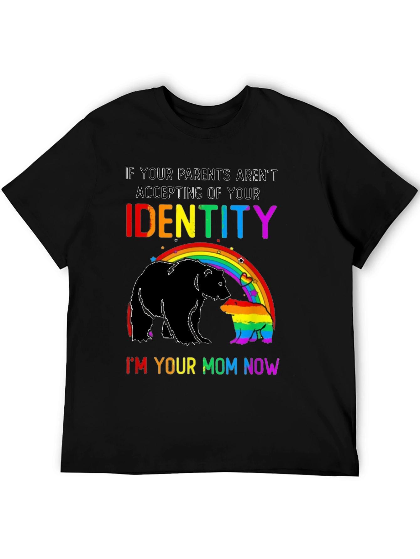 LGBT Pride Bear Mom Rainbow T-Shirt