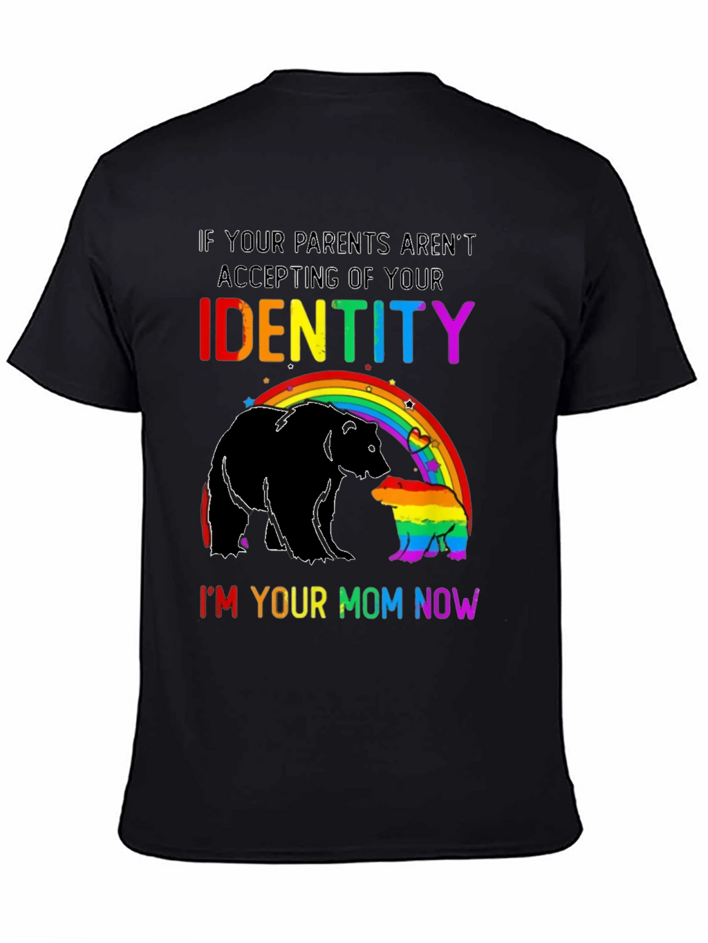 LGBT Pride Bear Mom Rainbow T-Shirt