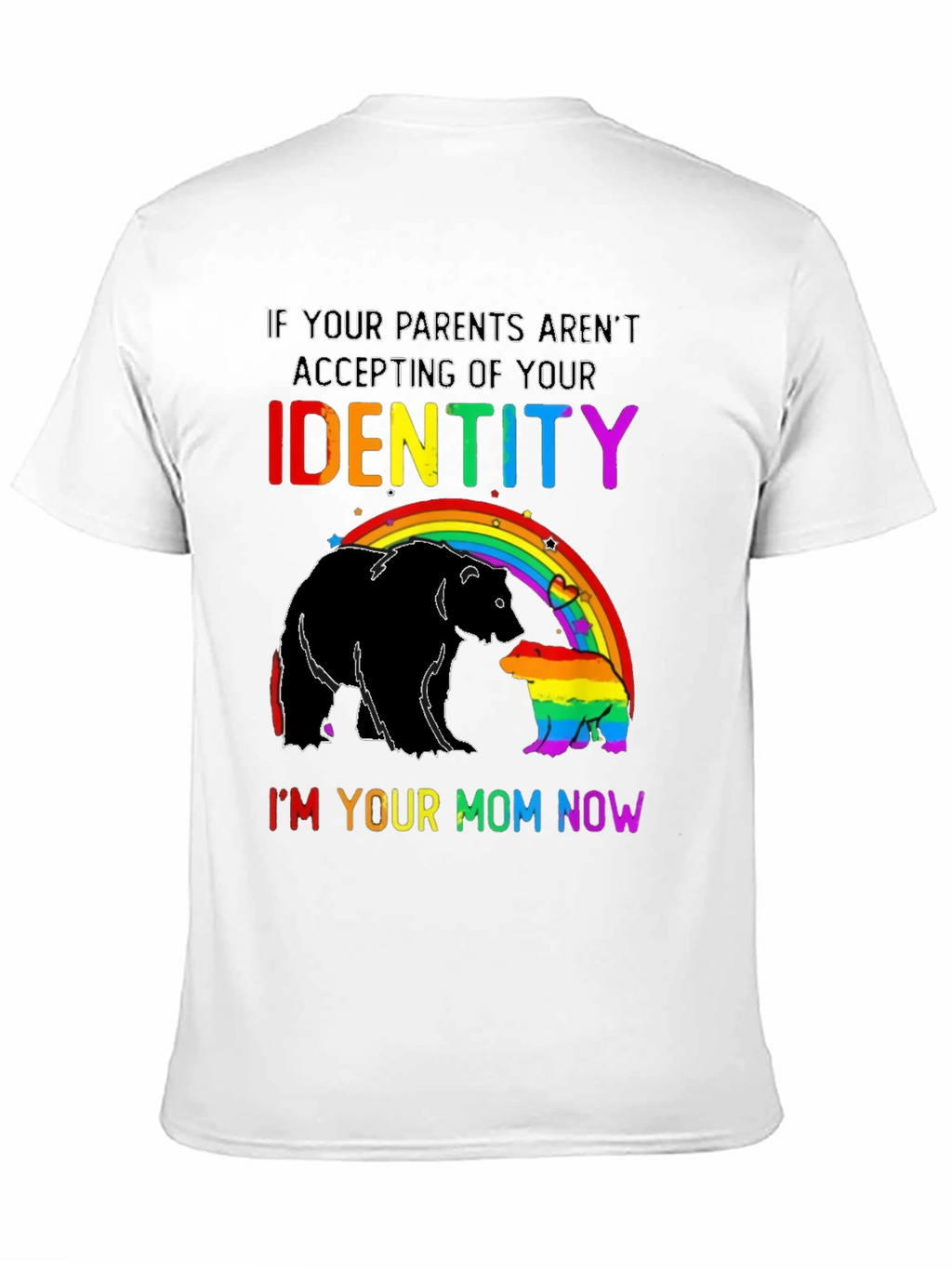 LGBT Pride Bear Mom Rainbow T-Shirt