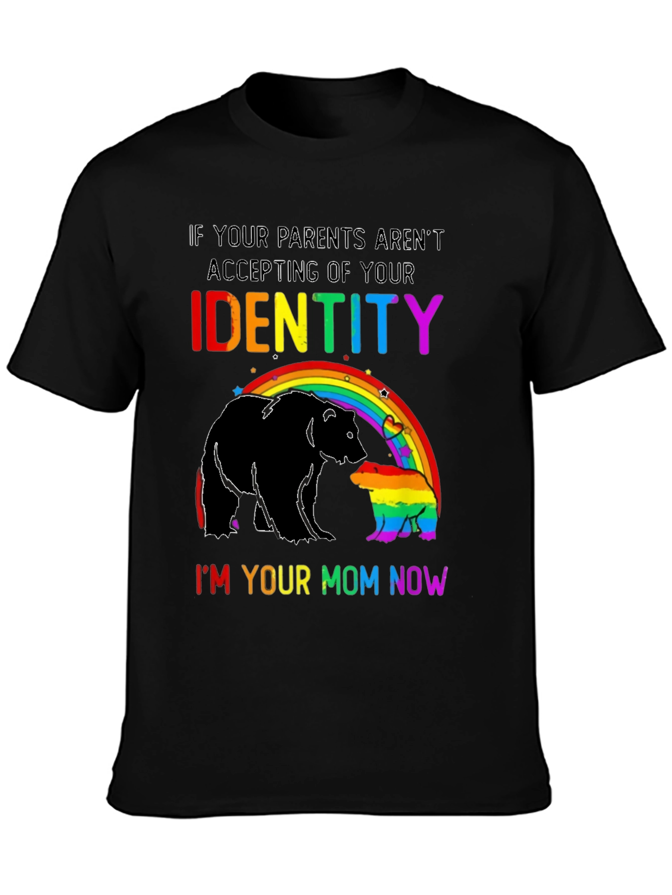 LGBT Pride Bear Mom Rainbow T-Shirt