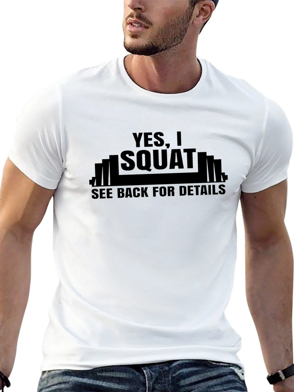 Yes I Squat Mens Graphic T-Shirt