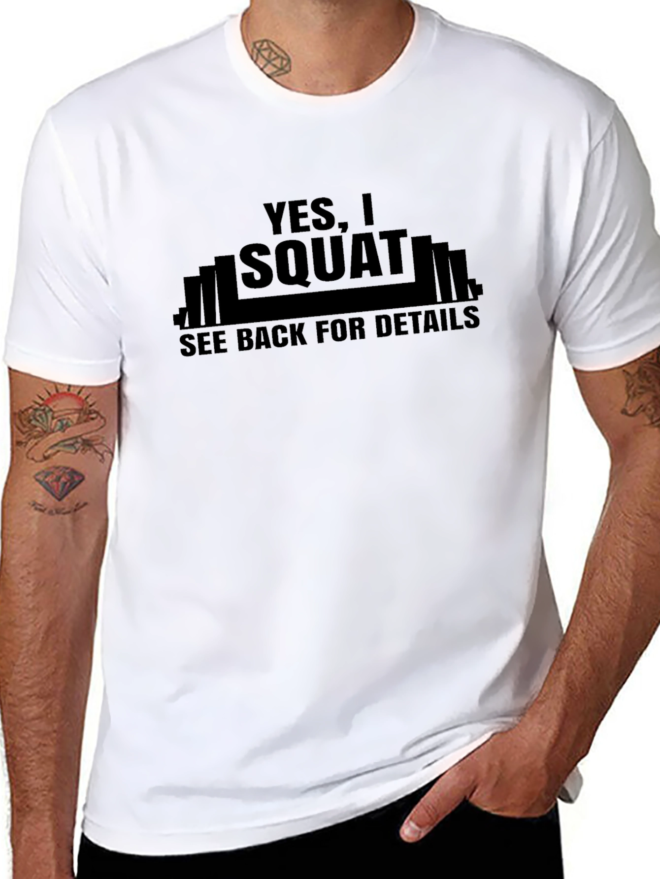 Yes I Squat Mens Graphic T-Shirt