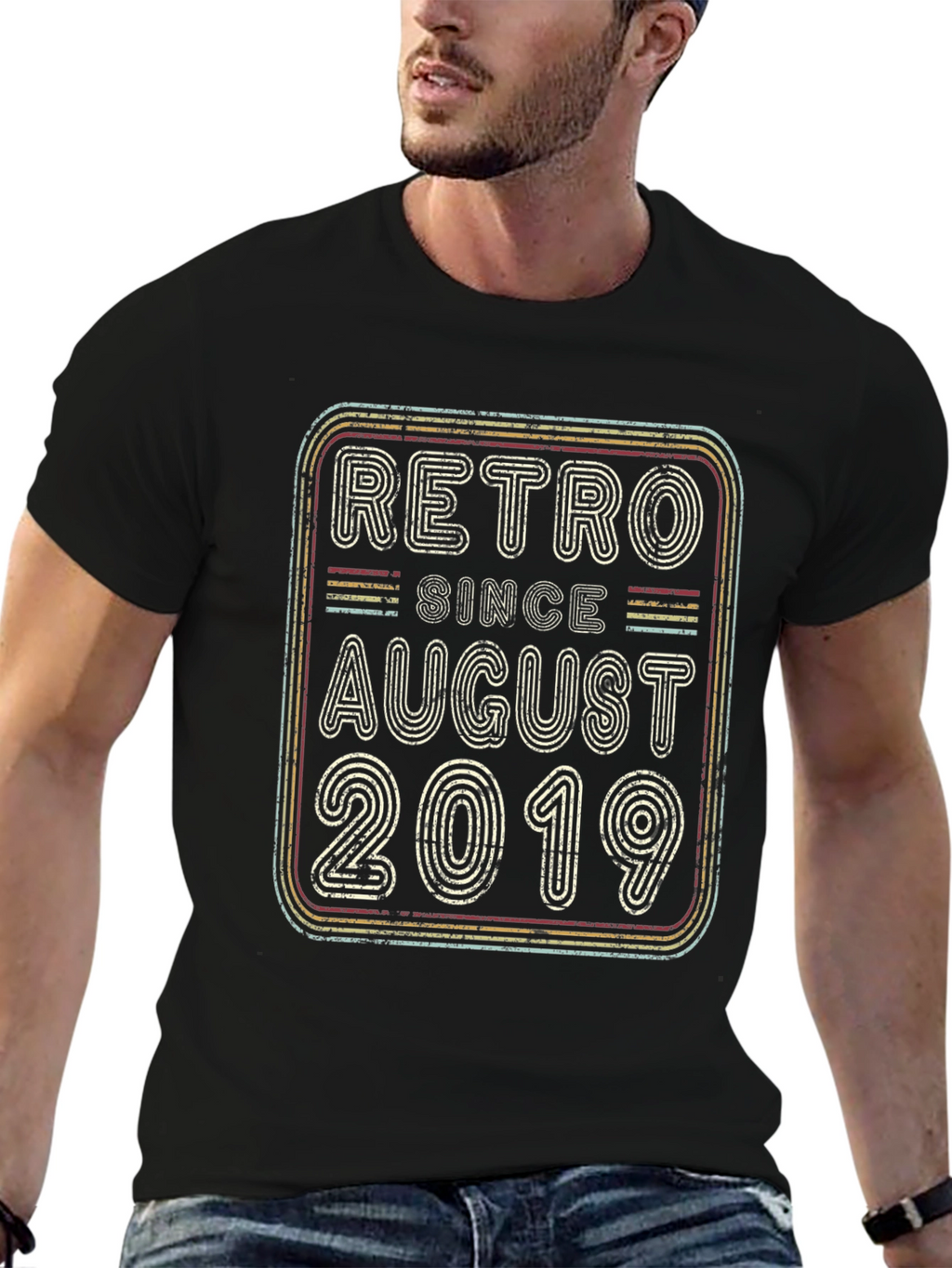 Retro Since August 2019 Graphic T-Shirt