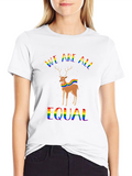 LGBTQ+ Equality Deer Graphic Tee
