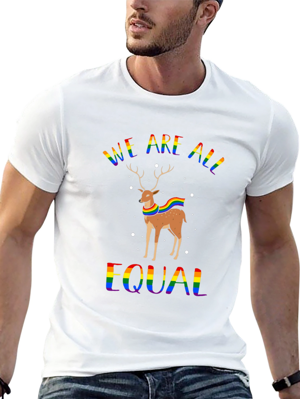 LGBTQ+ Equality Deer Graphic Tee