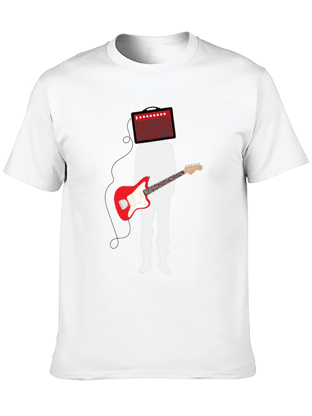 Amp Head Guitar Player Black T-Shirt