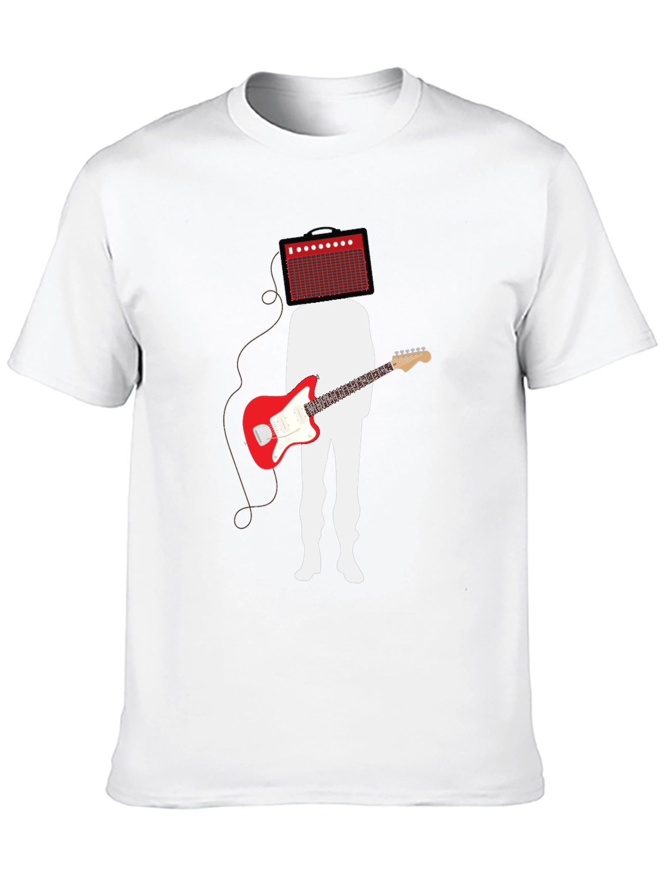 Amp Head Guitar Player Black T-Shirt