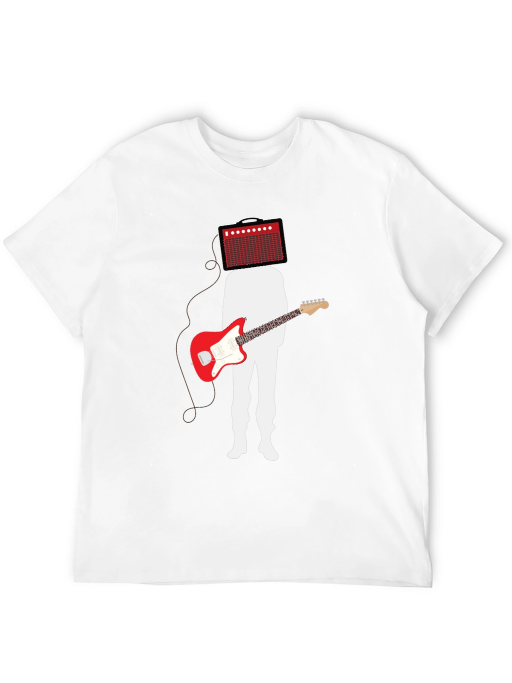 Amp Head Guitar Player Black T-Shirt