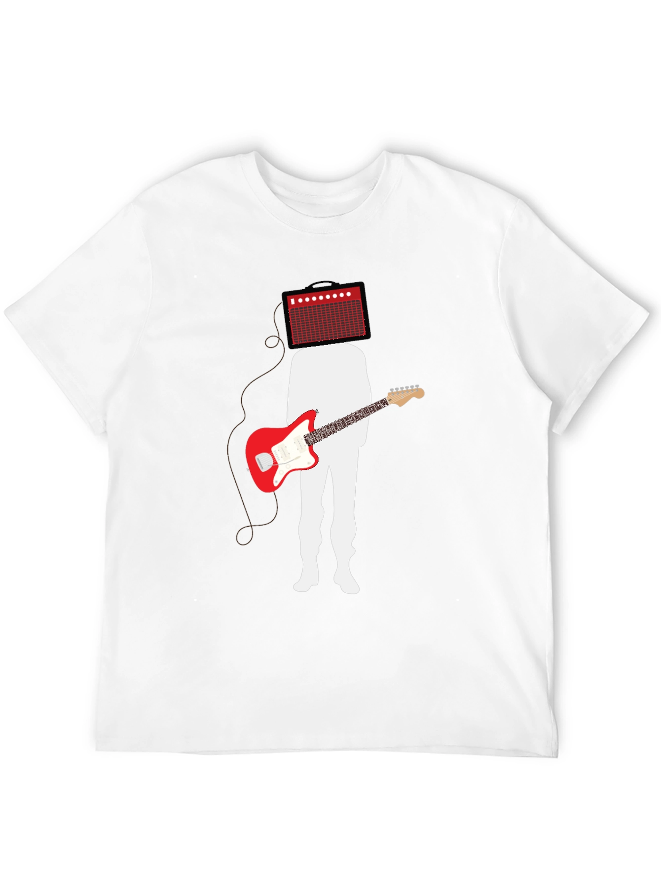 Amp Head Guitar Player Black T-Shirt
