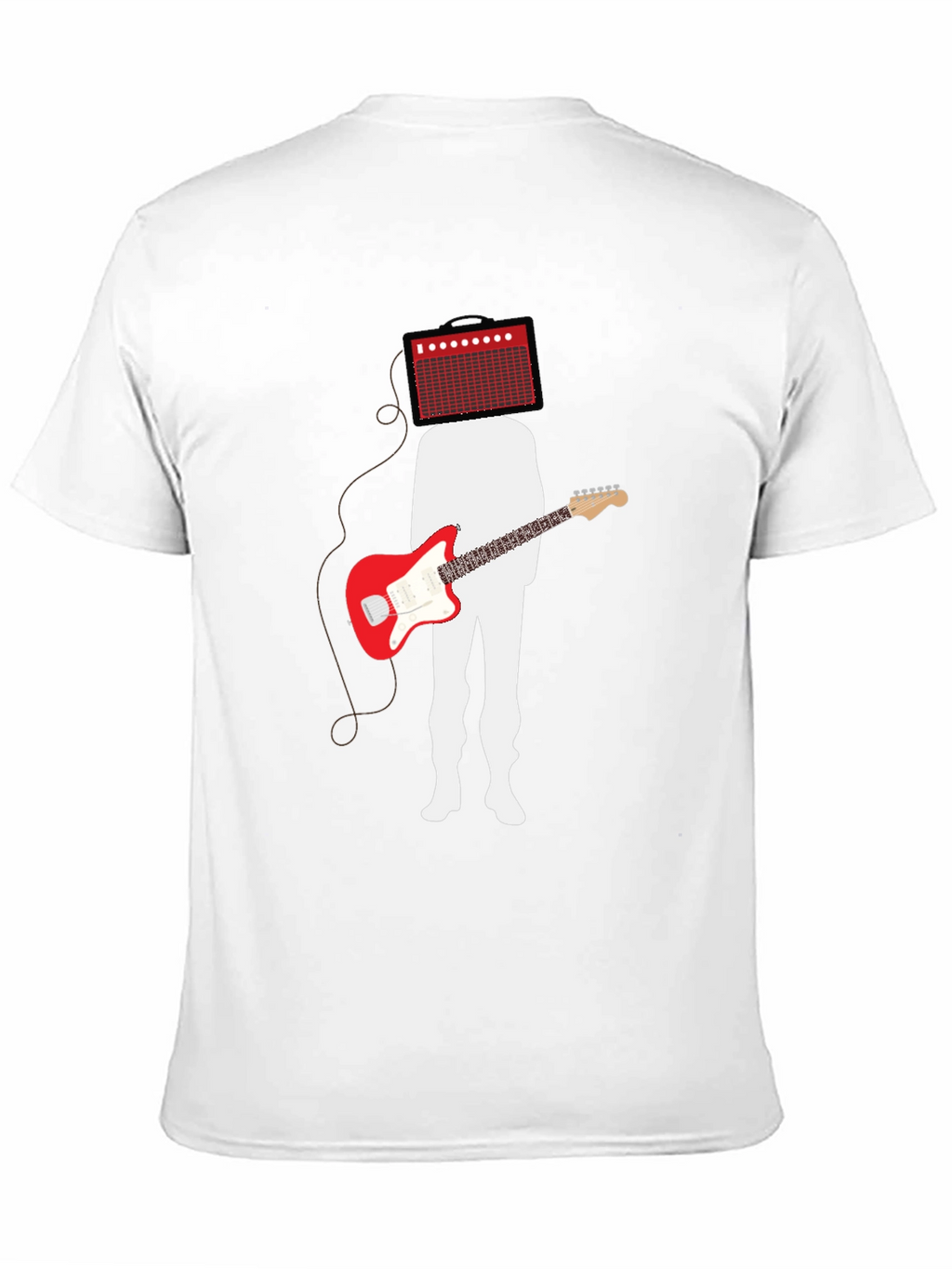 Amp Head Guitar Player Black T-Shirt
