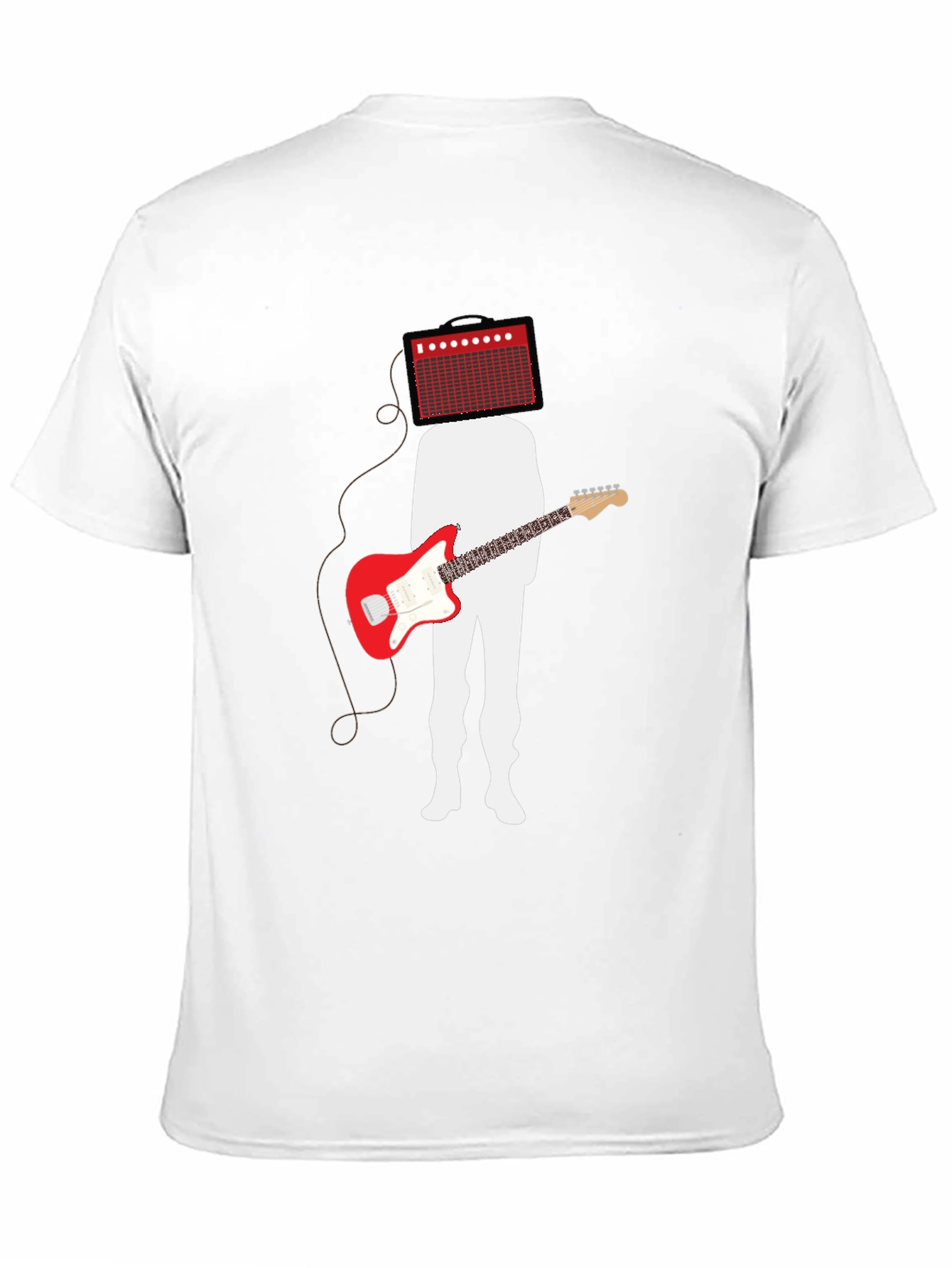 Amp Head Guitar Player Black T-Shirt