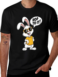 Cool Easter Bunny T-Shirt - Hop To It! Design