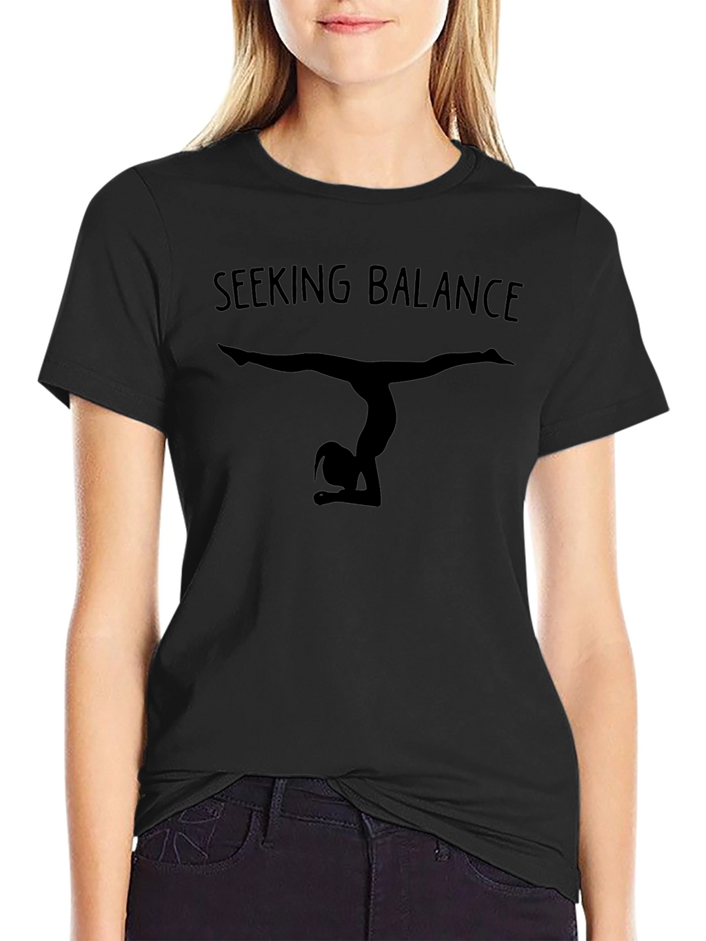 Seeking Balance T-Shirt - Yoga Gymnastics Tee