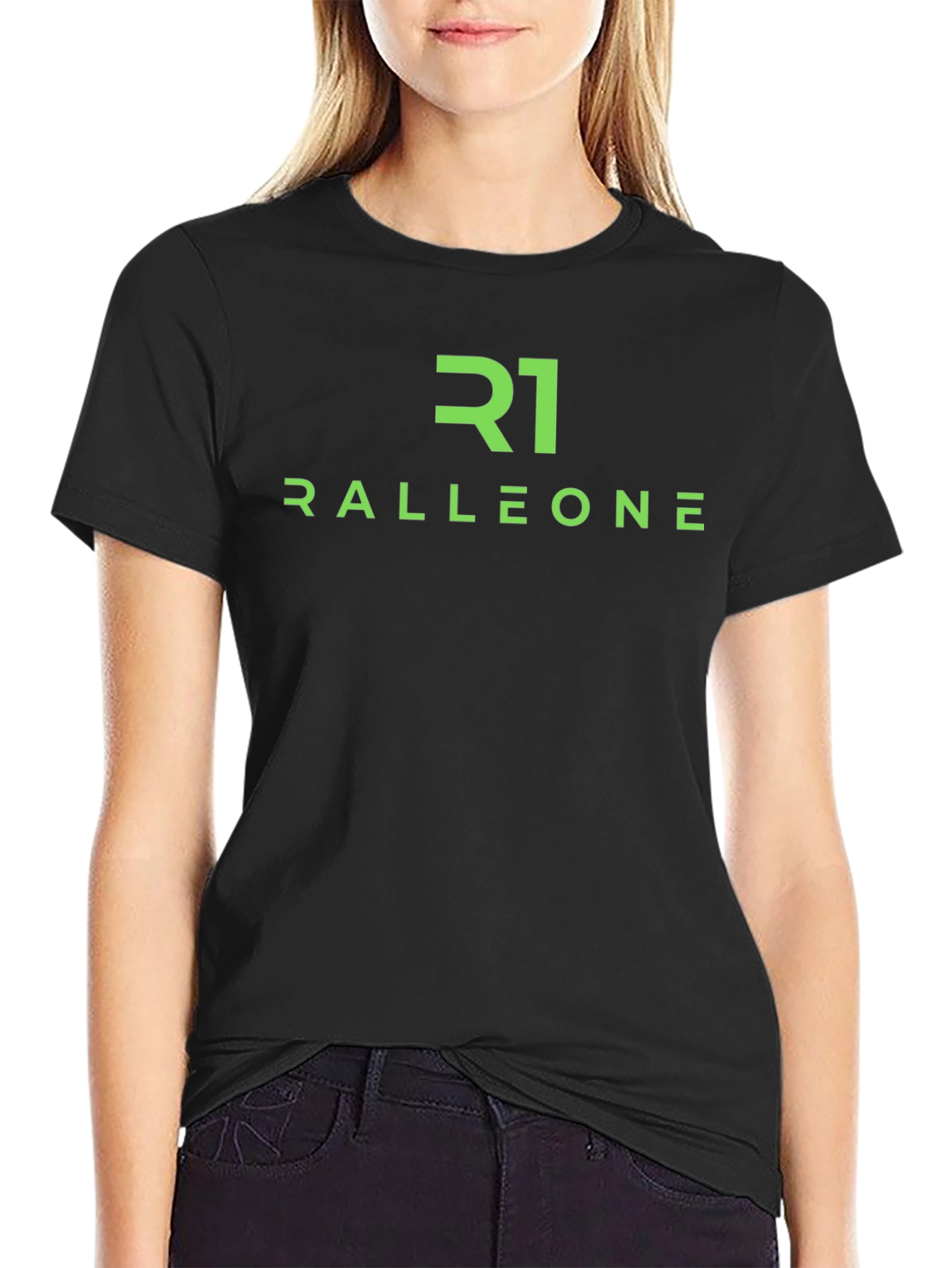 Ralleone R1 Graphic T-Shirt - Premium Black Tee
