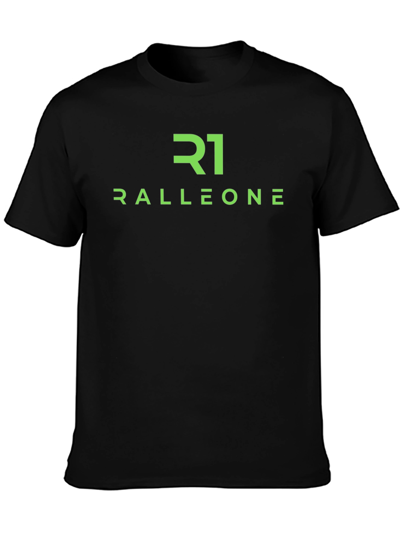 Ralleone R1 Graphic T-Shirt - Premium Black Tee