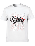 Riser T-Shirt: Black Graphic Tee