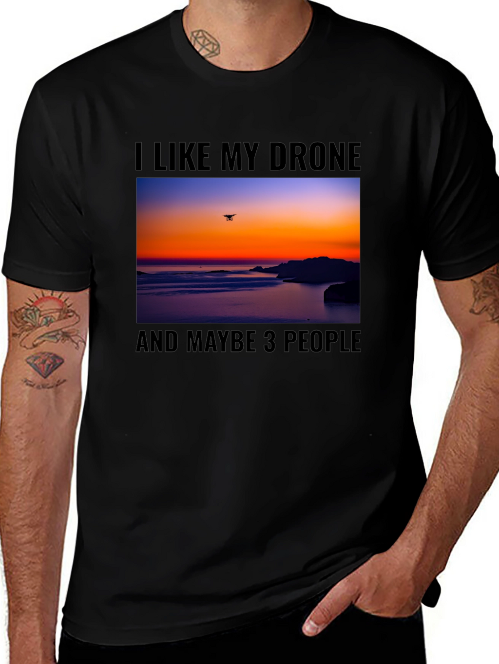 Drone Lover Graphic T-Shirt