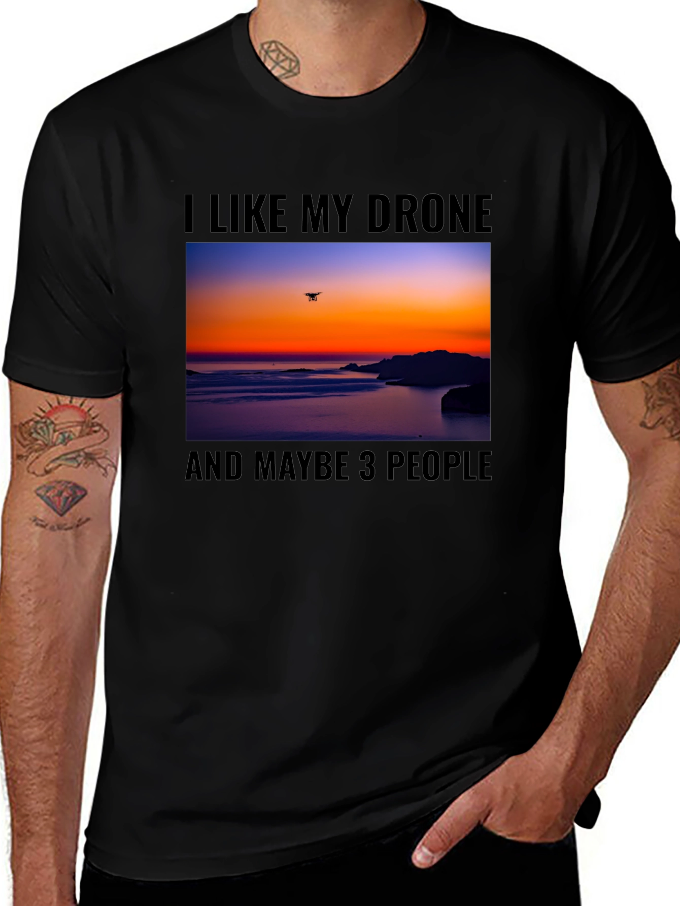 Drone Lover Graphic T-Shirt