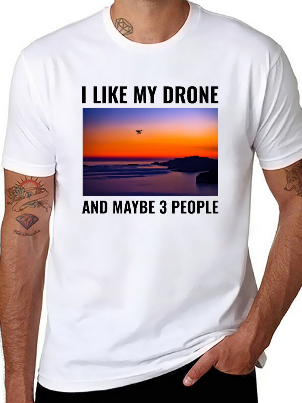 Drone Lover Graphic T-Shirt