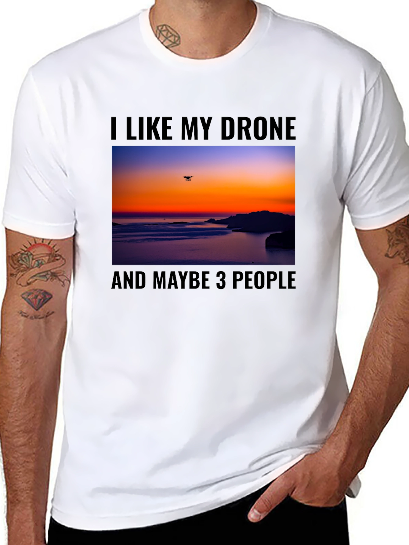 Drone Lover Graphic T-Shirt