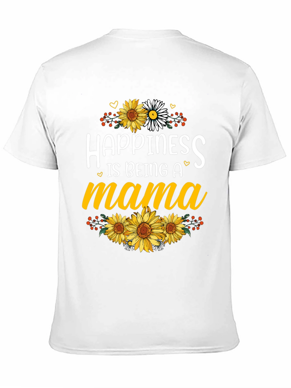 Happiness is Being A Mama Sunflower Graphic Tee
