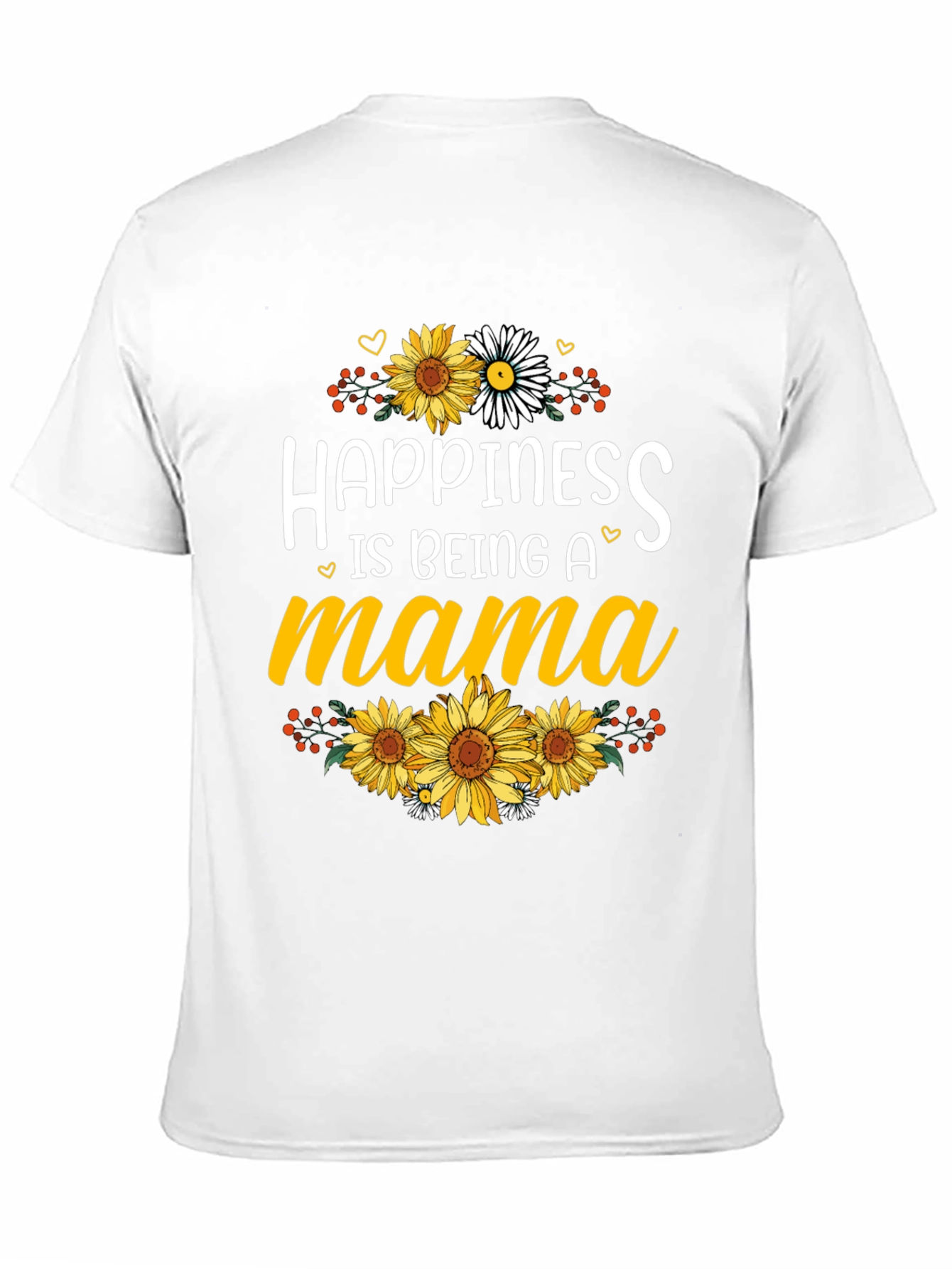 Happiness is Being A Mama Sunflower Graphic Tee