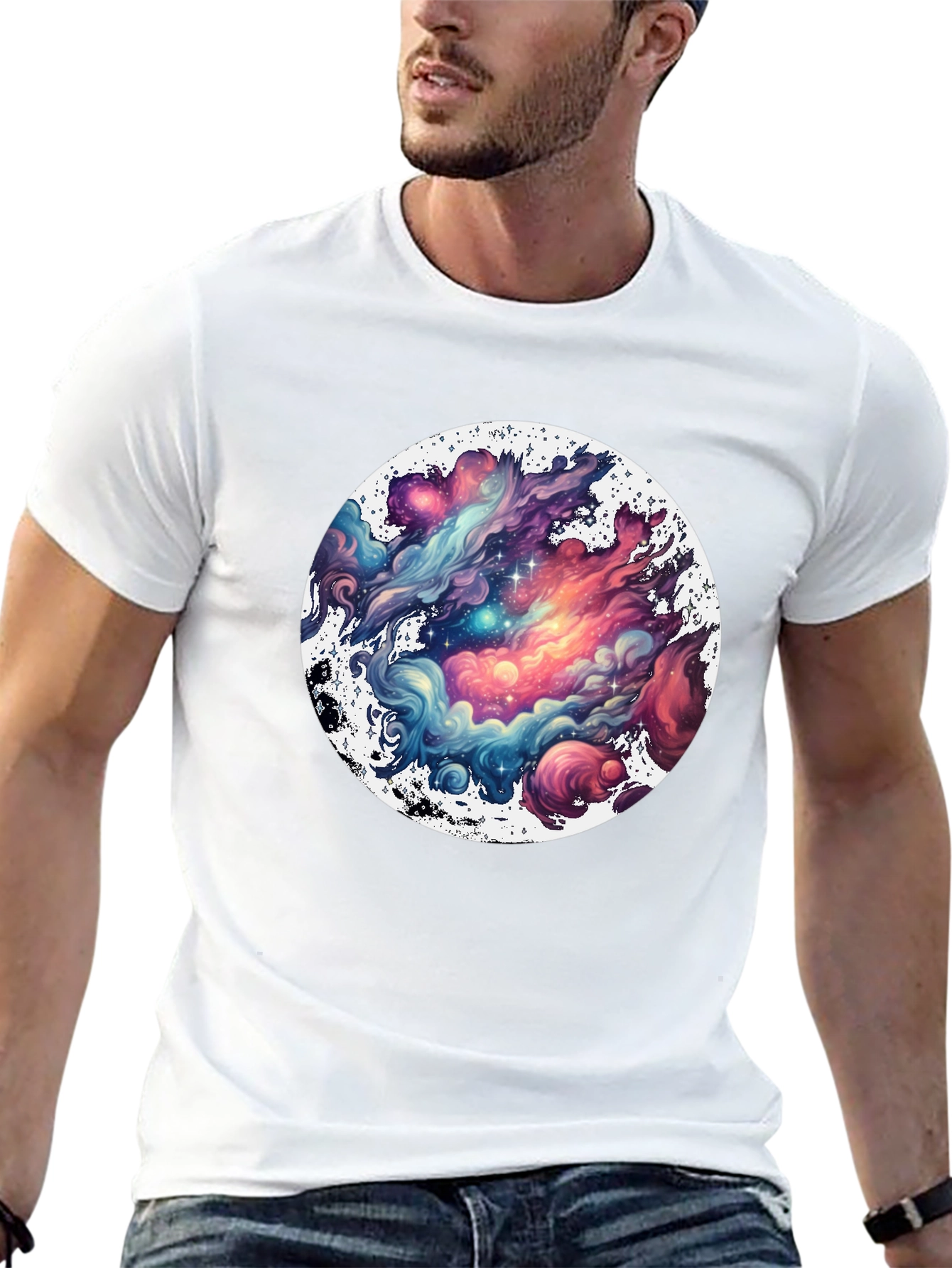 Galaxy Dream T-Shirt: Cosmic Cloud Design
