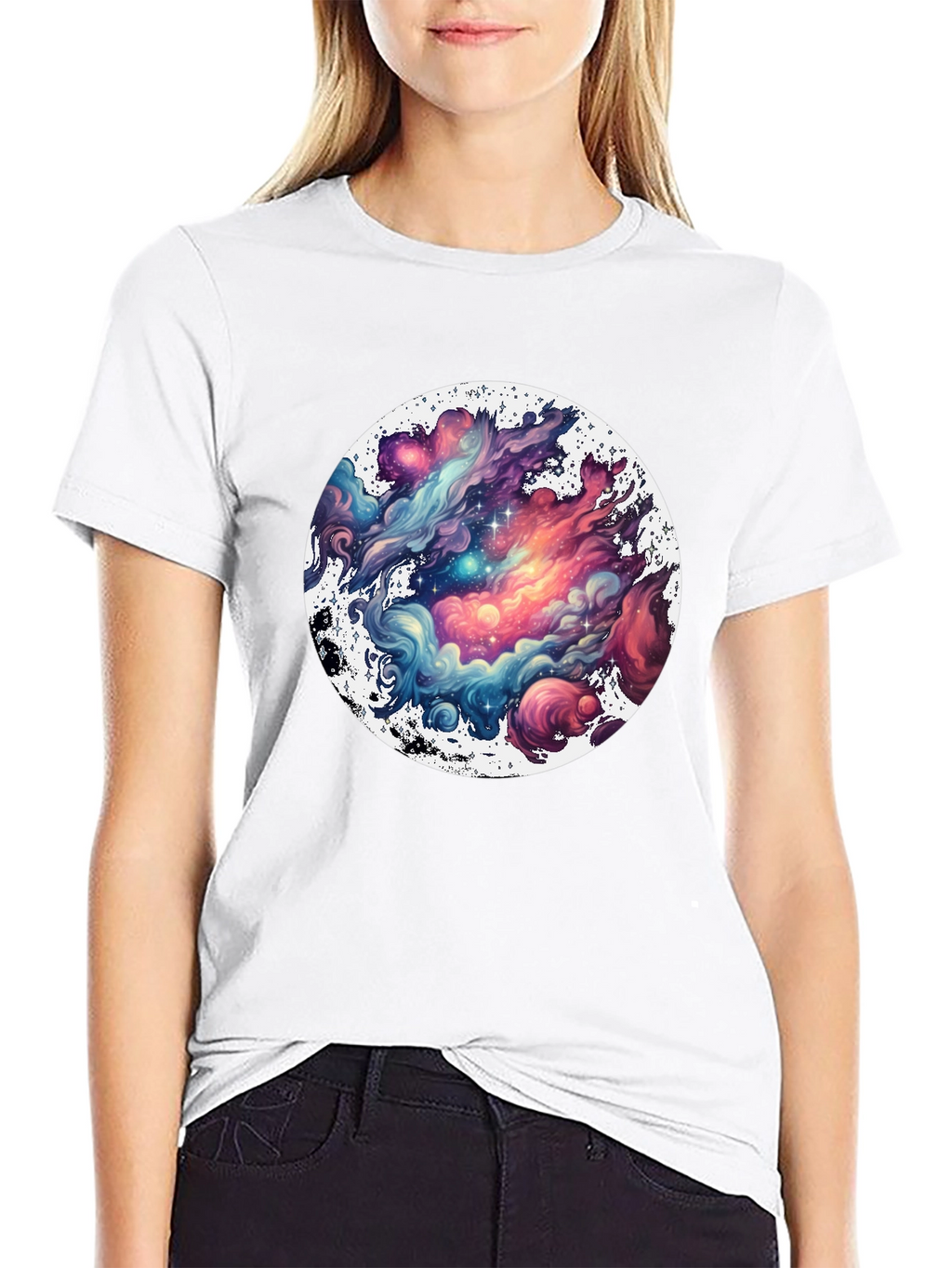 Galaxy Dream T-Shirt: Cosmic Cloud Design