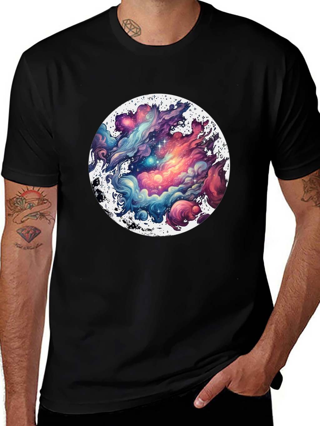 Galaxy Dream T-Shirt: Cosmic Cloud Design