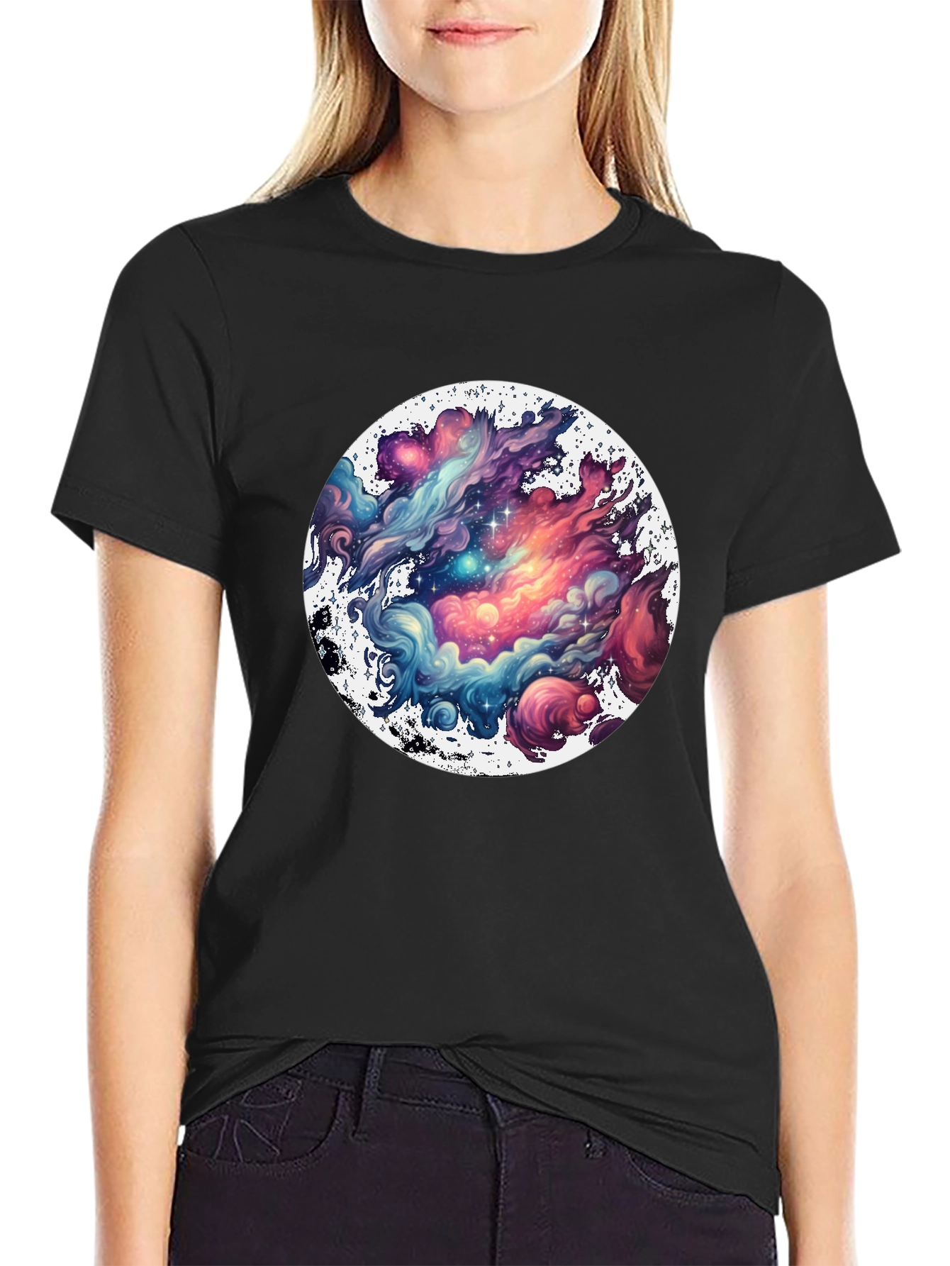 Galaxy Dream T-Shirt: Cosmic Cloud Design