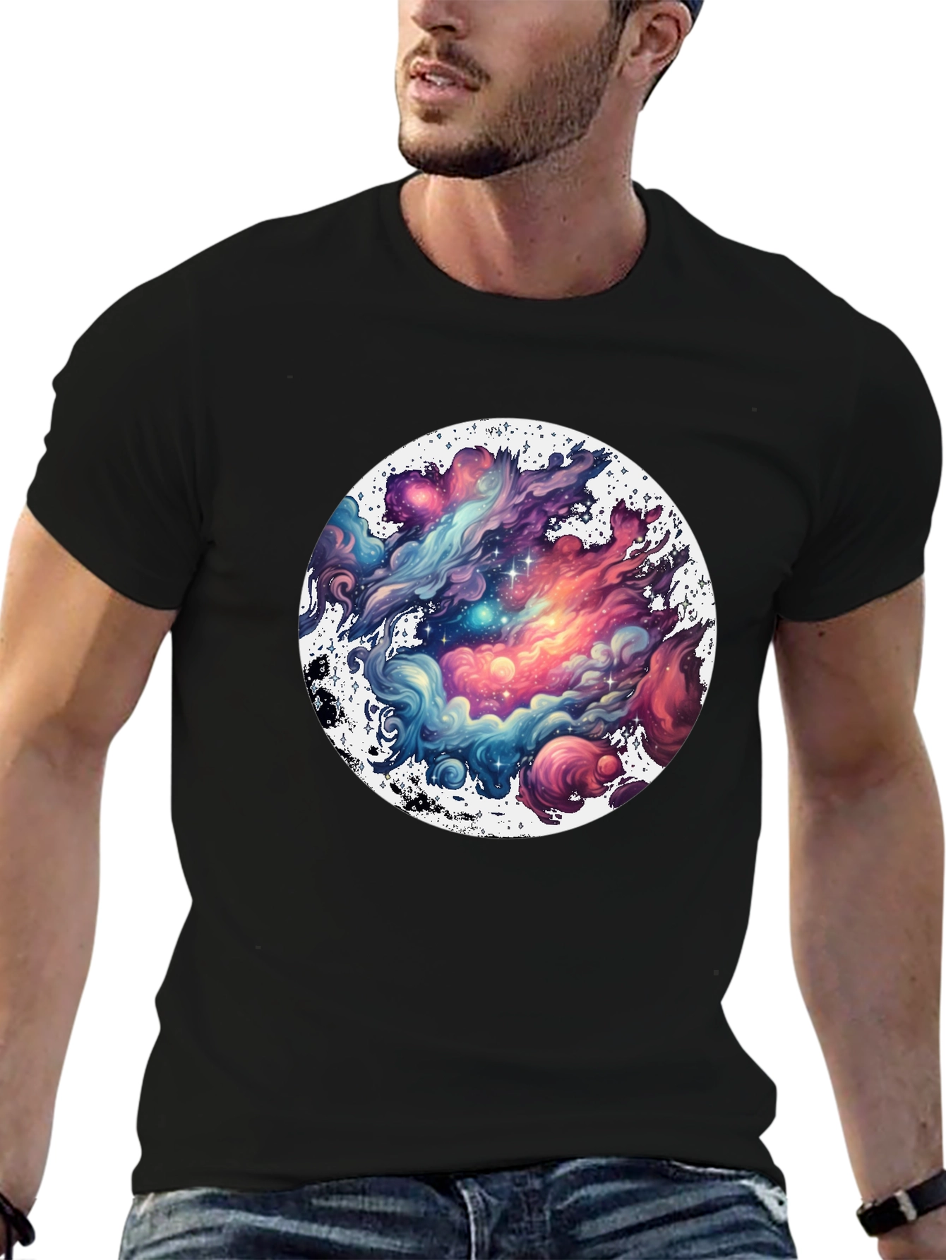 Galaxy Dream T-Shirt: Cosmic Cloud Design