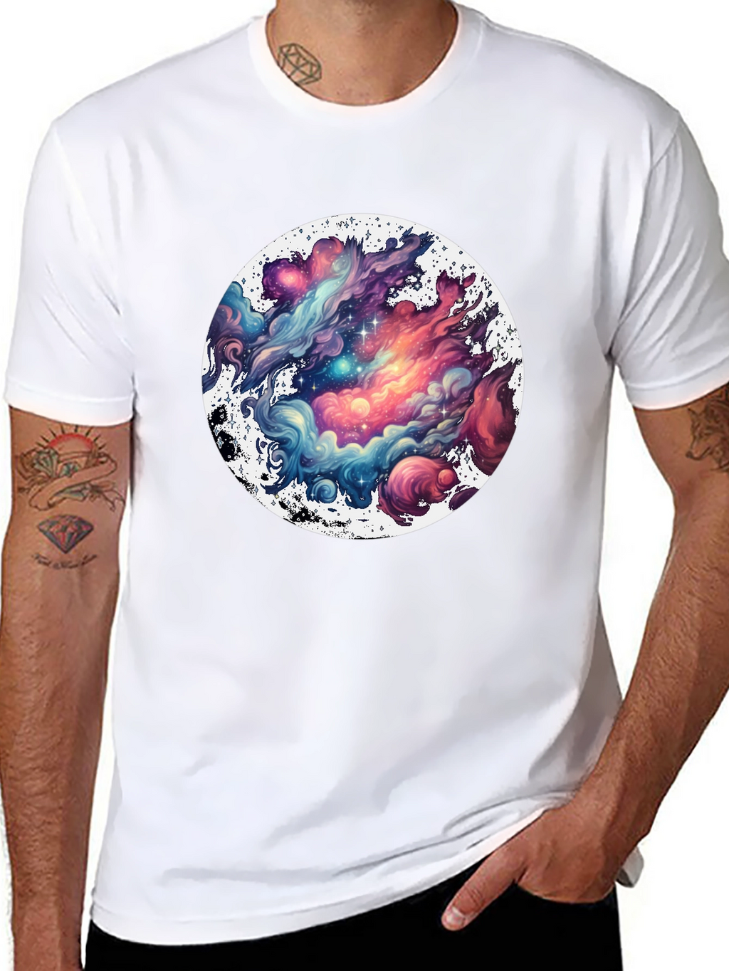 Galaxy Dream T-Shirt: Cosmic Cloud Design