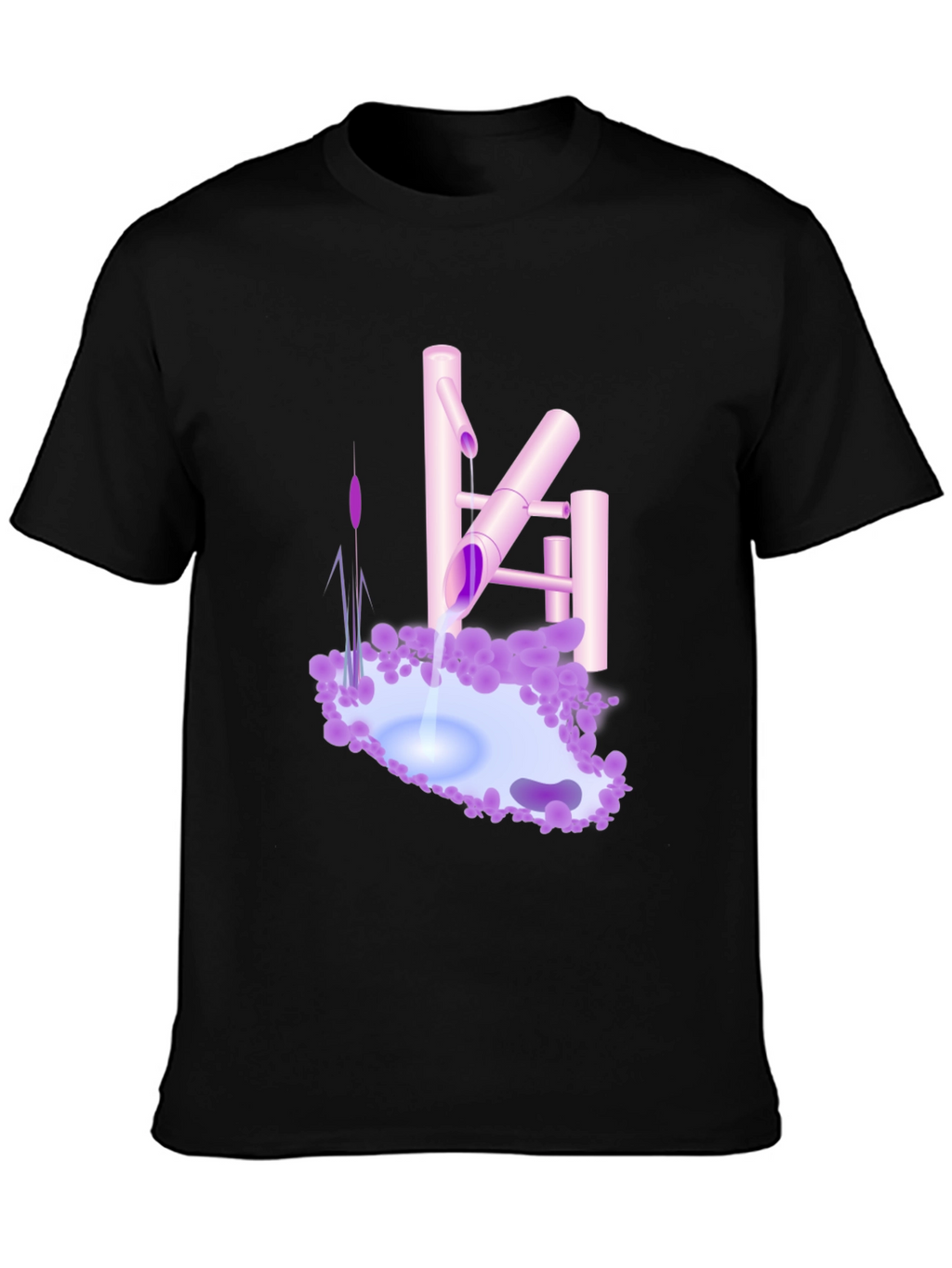 Zen Garden Tee - Tranquil Water Feature