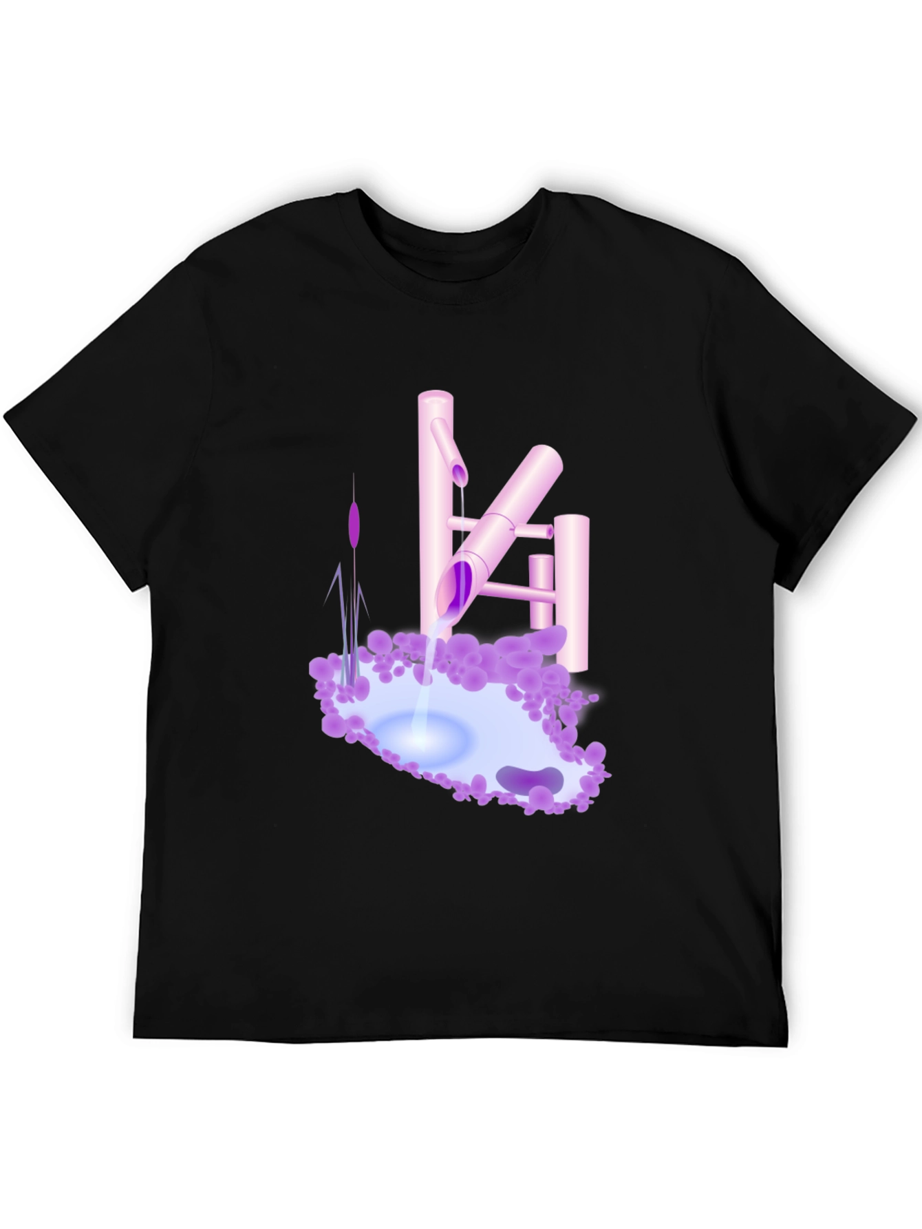 Zen Garden Tee - Tranquil Water Feature