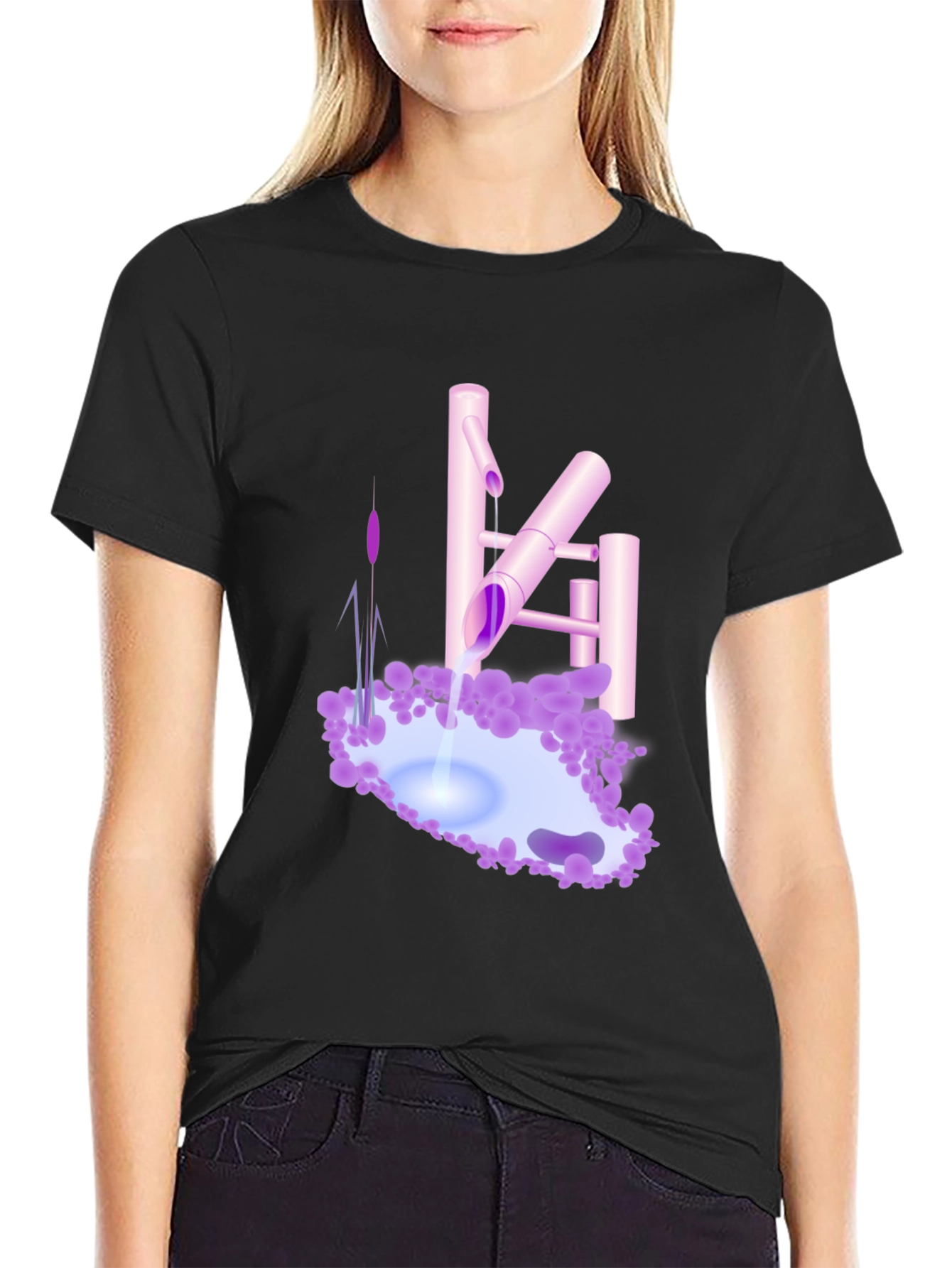 Zen Garden Tee - Tranquil Water Feature