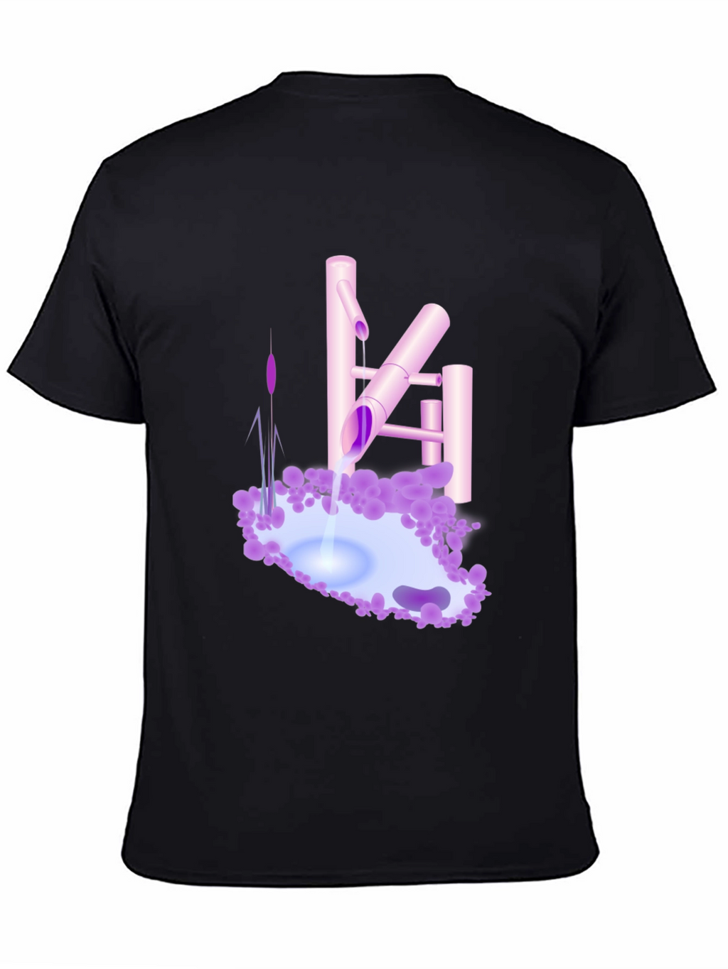 Zen Garden Tee - Tranquil Water Feature