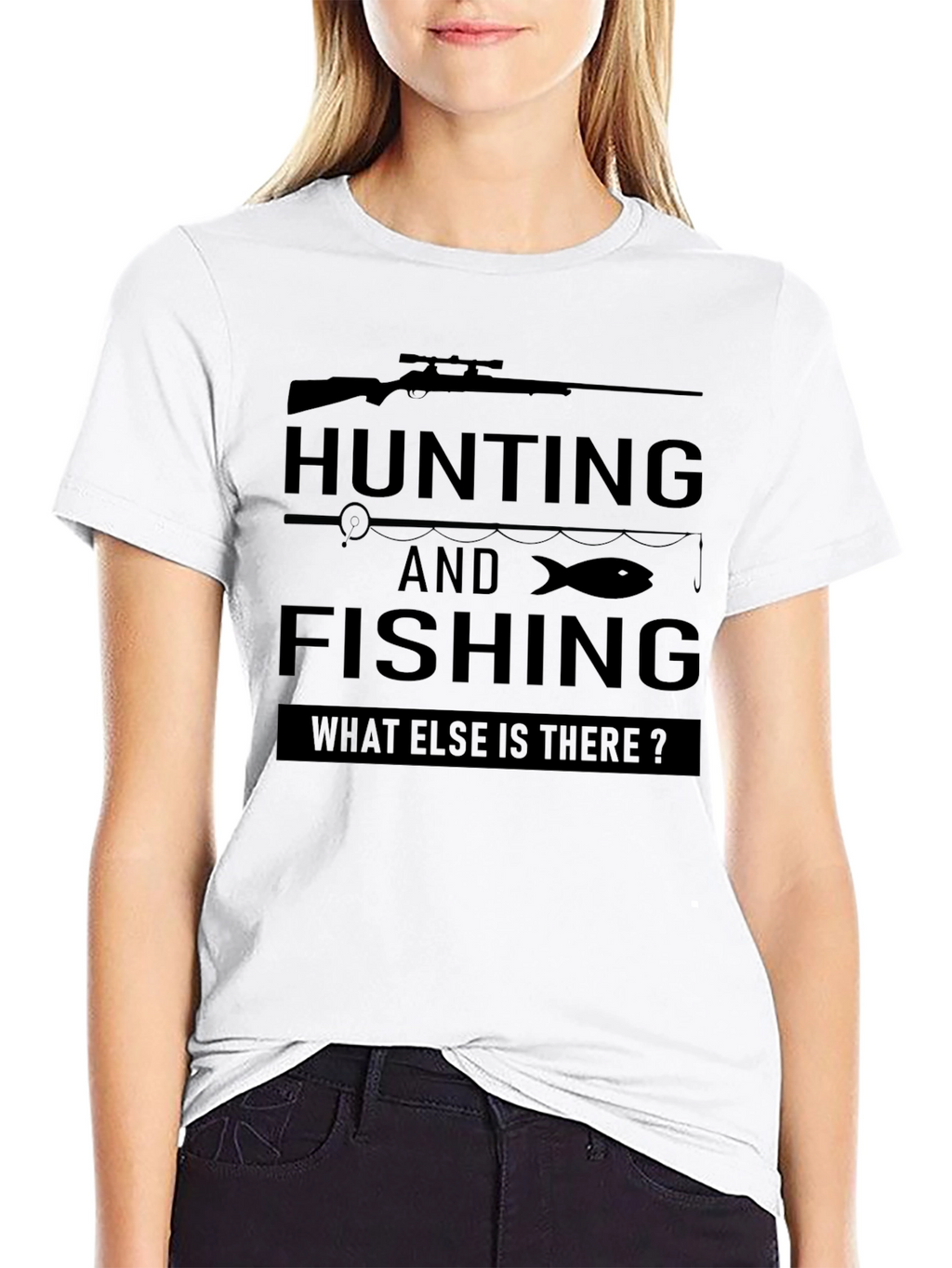 Hunting and Fishing Graphic T-Shirt