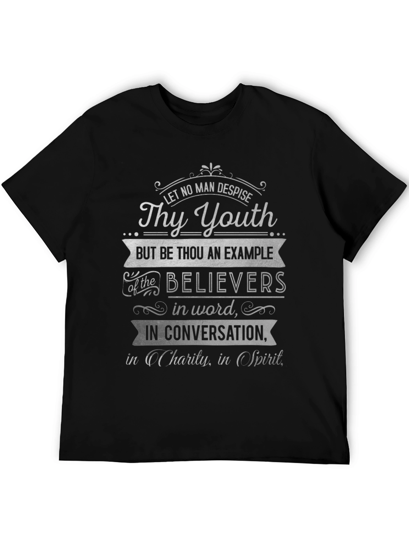 Christian Scripture T-Shirt - Thy Youth Design