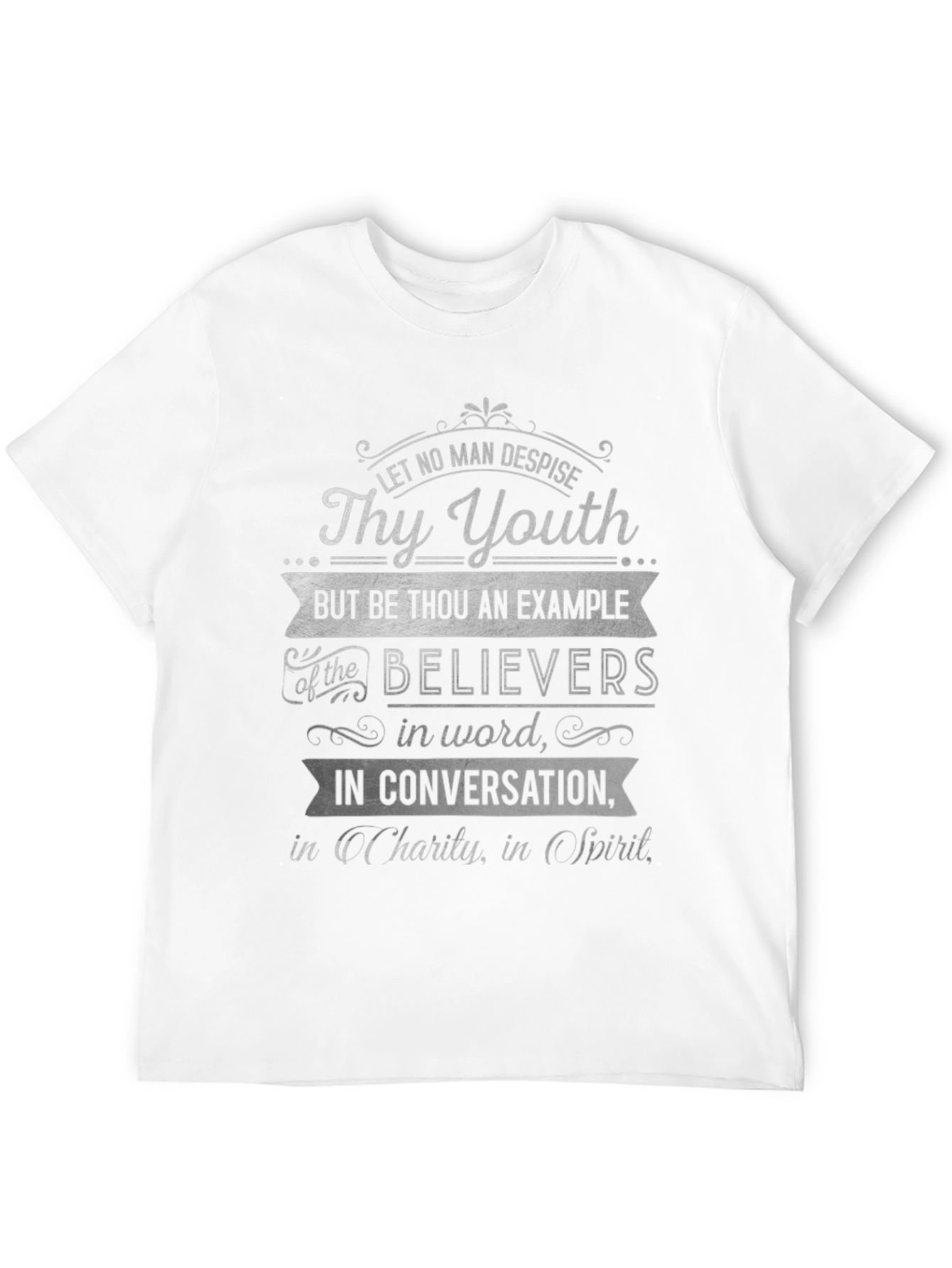 Christian Scripture T-Shirt - Thy Youth Design