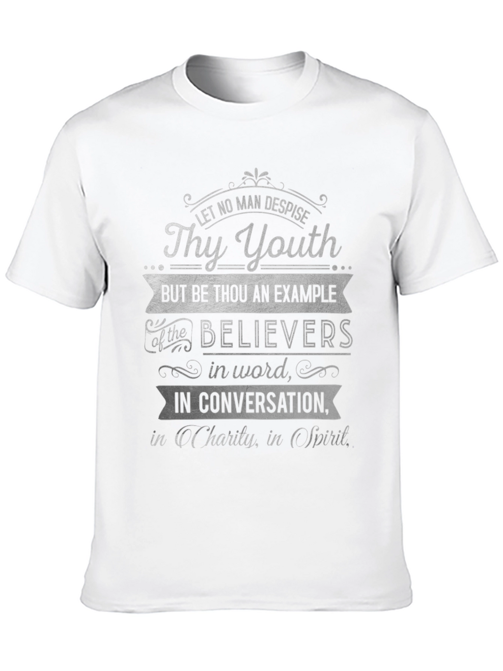 Christian Scripture T-Shirt - Thy Youth Design