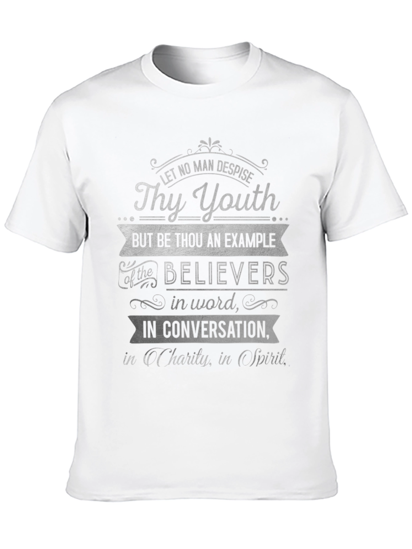 Christian Scripture T-Shirt - Thy Youth Design