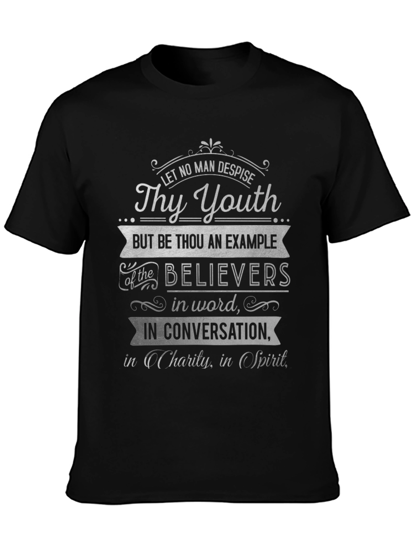 Christian Scripture T-Shirt - Thy Youth Design
