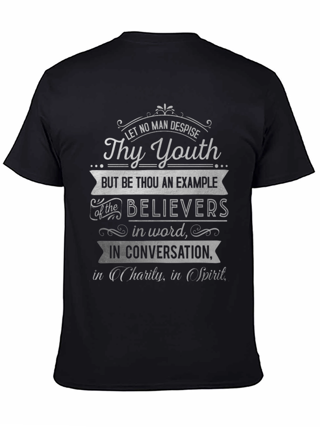 Christian Scripture T-Shirt - Thy Youth Design