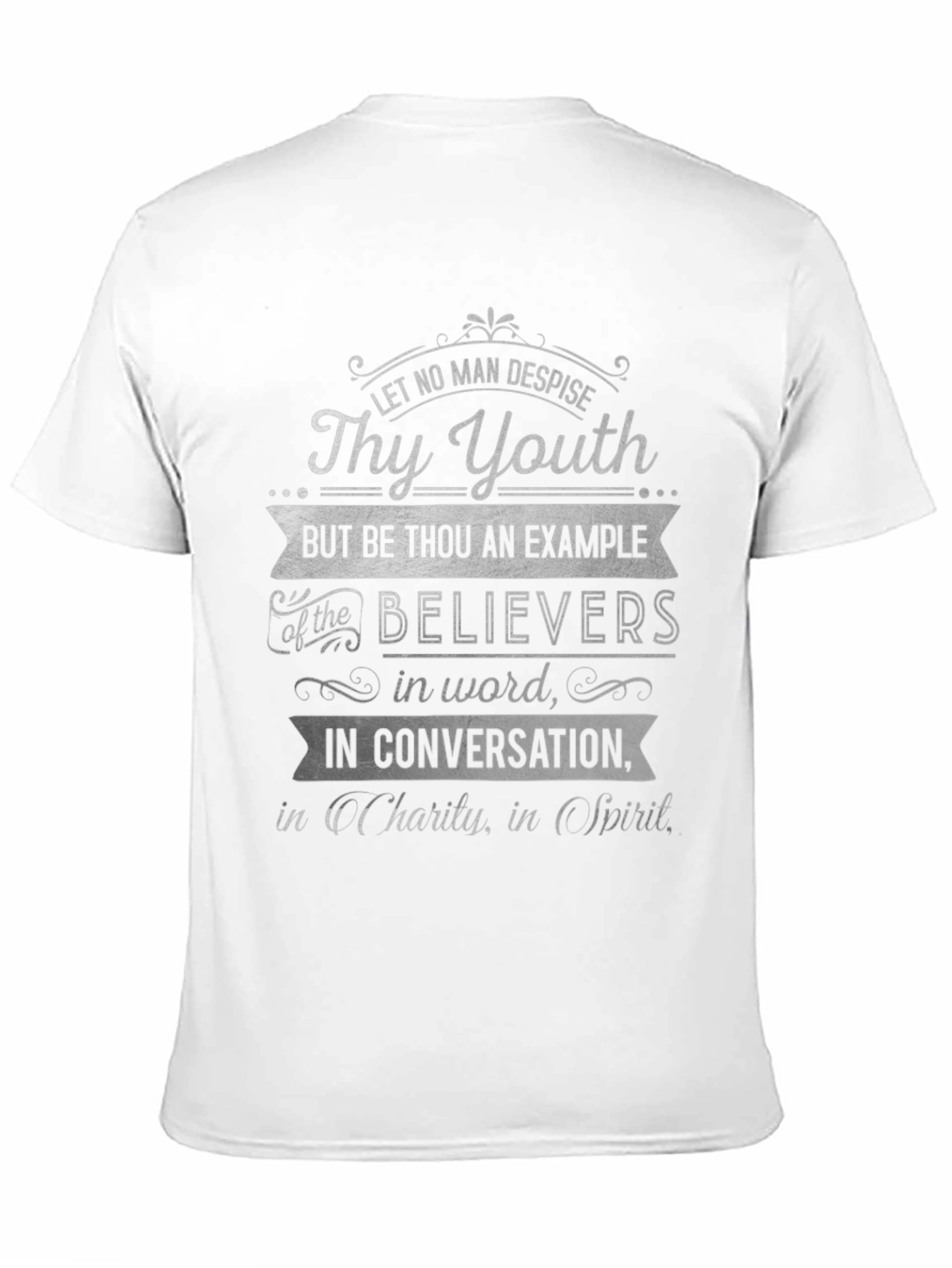 Christian Scripture T-Shirt - Thy Youth Design